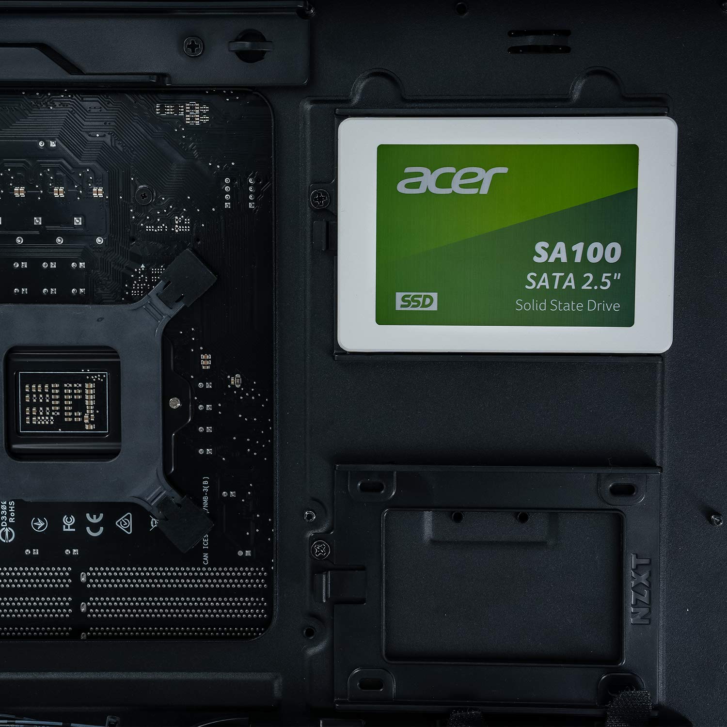 acer sa100 2.5 120 gb sata 3 ssd bilgisayarda monte edilmiş